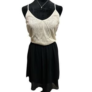 Tan & Black Spaghetti Strap Midi Dress – Size XL – NWT